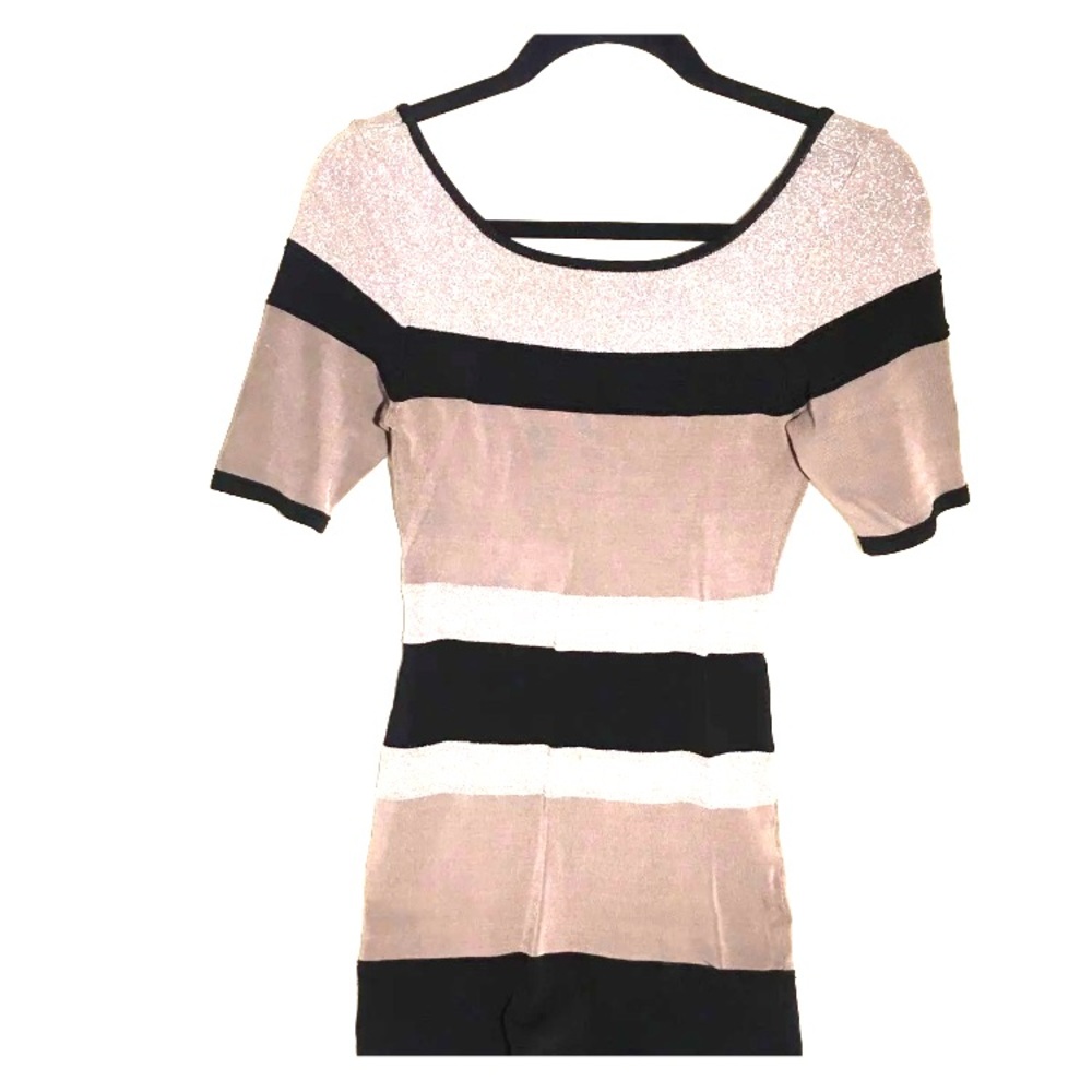 Bebe Striped Bandage Dress